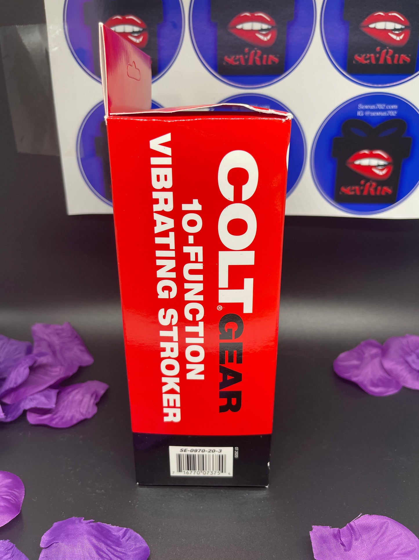 Colt 10 Function Textured Vibrating Stroker in Smoke