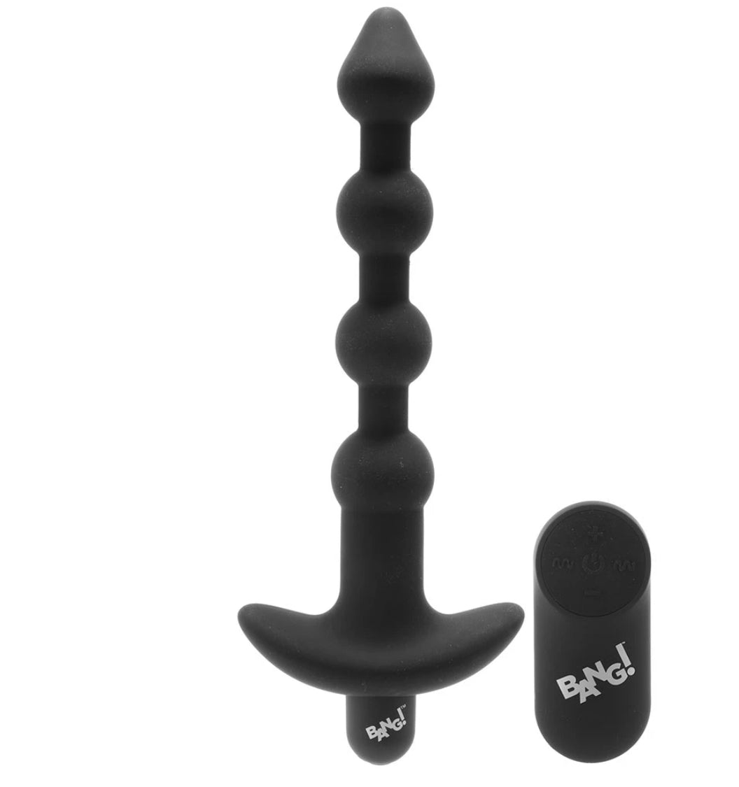 Bang - Vibrating Silicone Anal Beads and Remote Control