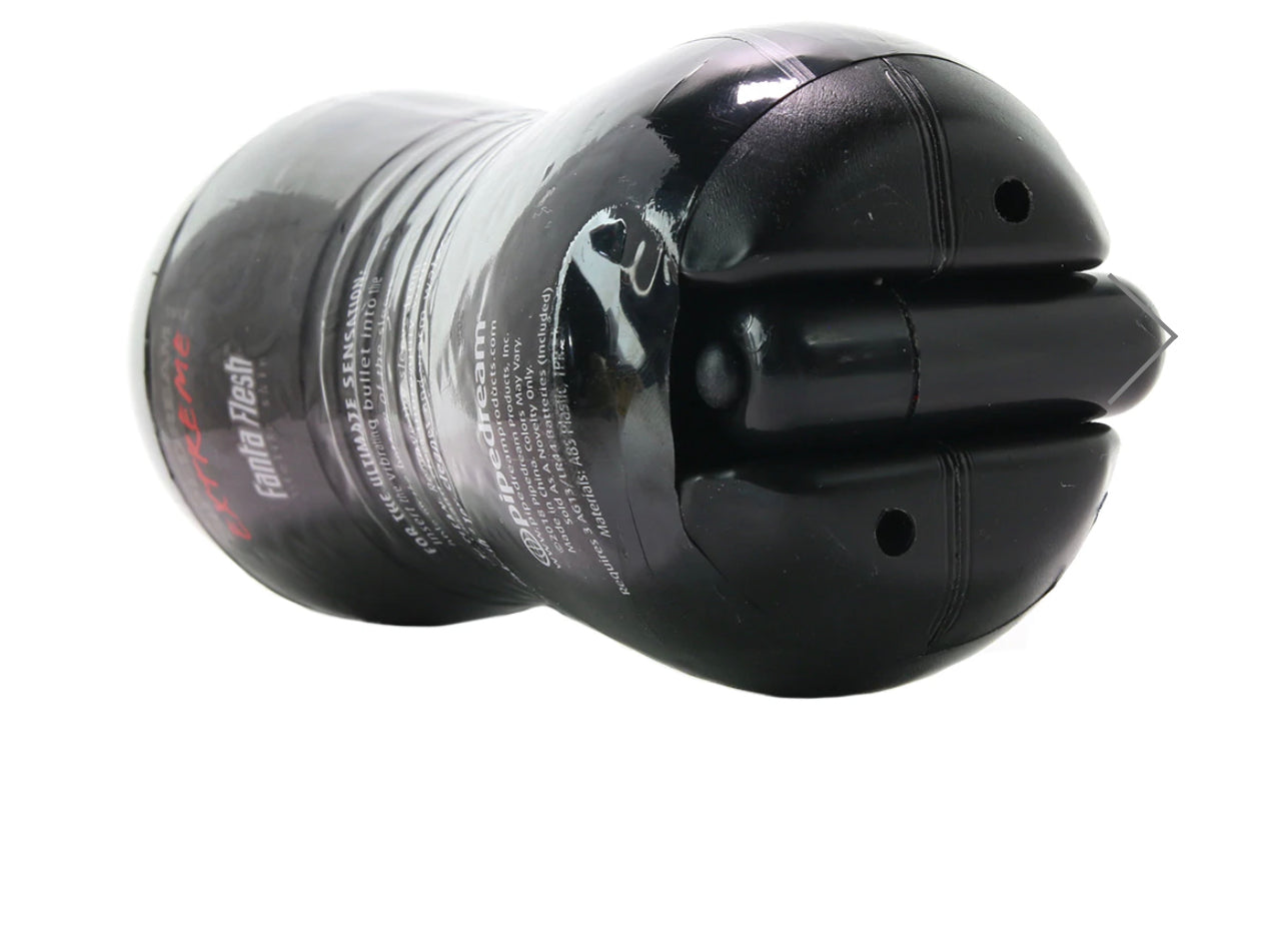 PDX Vibrating Fanta Flesh Pussy Stroker in Vanilla
