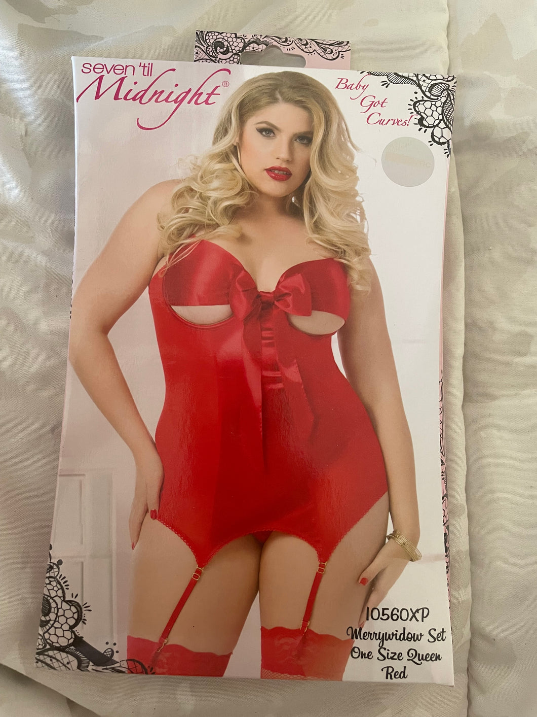 Plus Size Red Merrywidow set