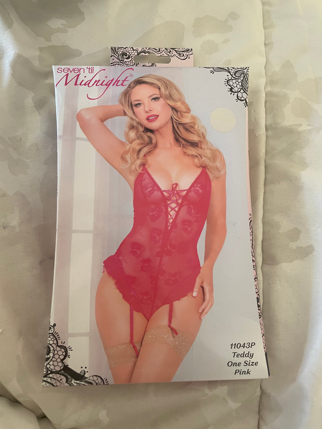 Sweet Temptation Pink Lace Teddy
