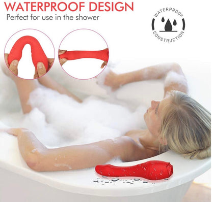 The Rose Vibrating Heating Dildo