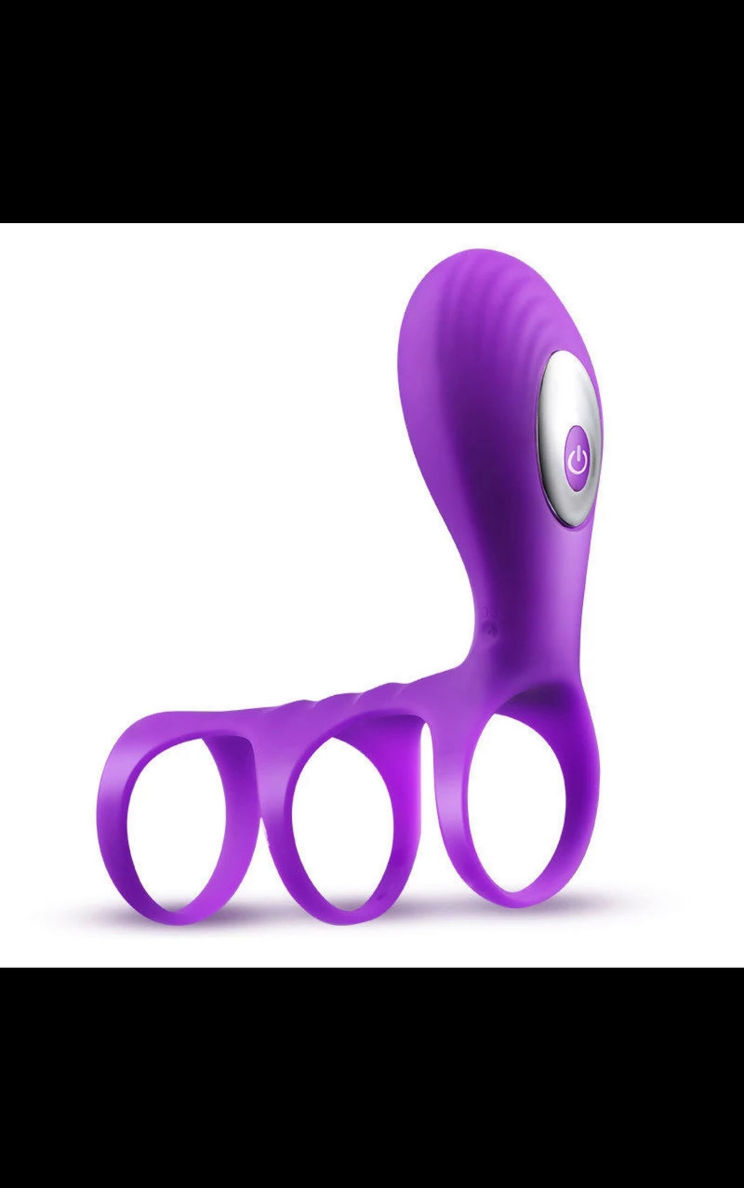 Soft Silicone Super Stretchy Time Delay Cock Ring Vibrator