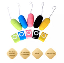 Load image into Gallery viewer, MP3 mini 20 speed remote control egg vibrator
