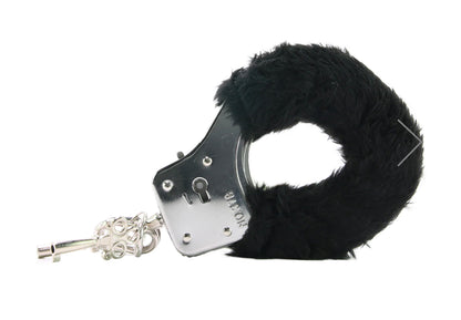 Black Furry Hand Cuffs
