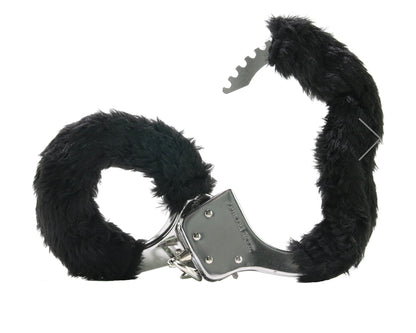 Black Furry Hand Cuffs