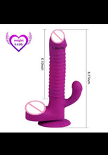 Load image into Gallery viewer, Wireless Remote Control Multi-Speed Rabbit Head Rotation Thrusting Vibrator
