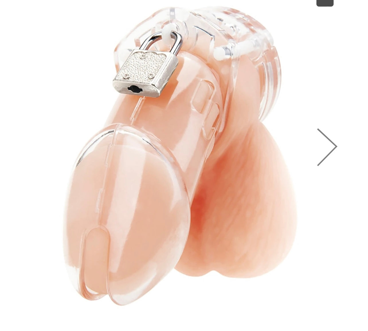 Blueline Acrylic See-Thru Chastity Cage
