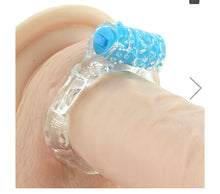 Load image into Gallery viewer, Color Pop Quickie Plus Vibrating Cock Ring in Blue
