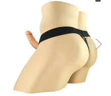 Load image into Gallery viewer, Fetish Fantasy 9 Inch Hollow Strap-On with Balls in Flesh
