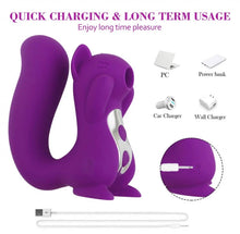 Load image into Gallery viewer, Cute Squirrel Body Massager, 10 Powerful and Quiet Sucking Massage Toys
