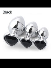 Load image into Gallery viewer, 3 Piece Set Anal Beads Crystal Jewelry Butt Plug
