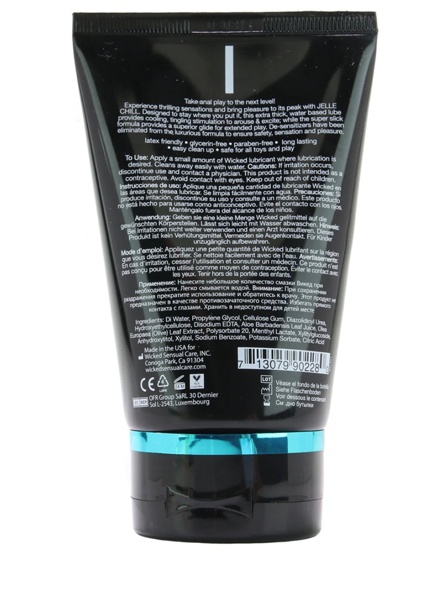 Jelle Chill Cooling Anal Lube in 4oz/120ml