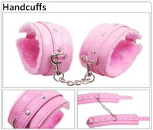 Load image into Gallery viewer, 7 Pieces Leather Bondage Restraints Kit
