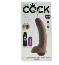 Load image into Gallery viewer, King Cock 9 Inch Squirting Cock with Balls
