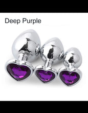 Load image into Gallery viewer, 3 Piece Set Anal Beads Crystal Jewelry Butt Plug
