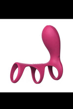 Load image into Gallery viewer, Soft Silicone Super Stretchy Time Delay Cock Ring Vibrator
