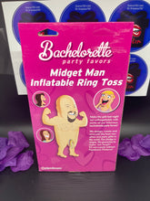 Load image into Gallery viewer, Bachelorette Party Favors Midget Man Inflatable Ring Toss
