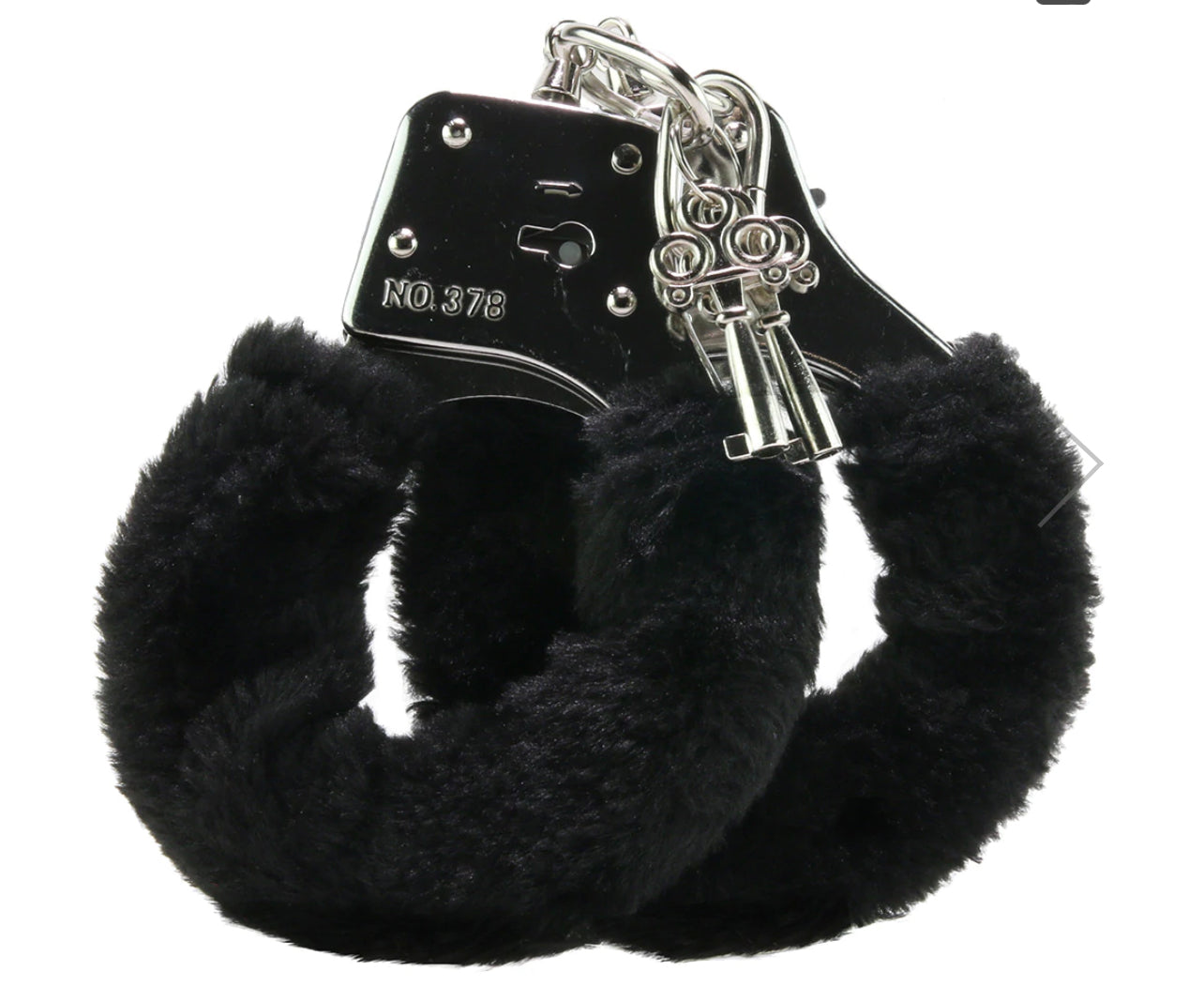 Black Furry Hand Cuffs