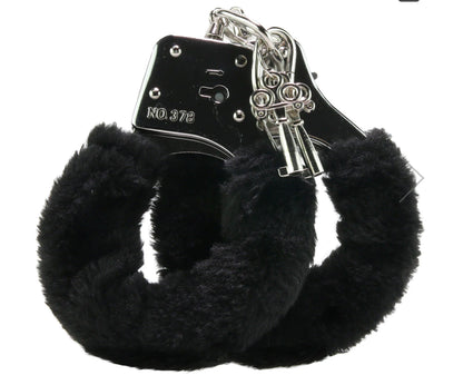 Black Furry Hand Cuffs