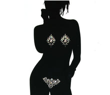 Load image into Gallery viewer, Pasties and Body Jewel Set Coquette
