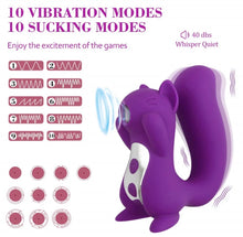 Load image into Gallery viewer, Cute Squirrel Body Massager, 10 Powerful and Quiet Sucking Massage Toys

