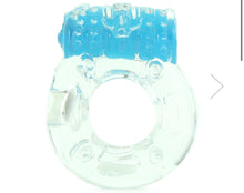 Load image into Gallery viewer, Color Pop Quickie Plus Vibrating Cock Ring in Blue

