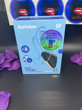 Load image into Gallery viewer, Love Triangle Air Pulse Stimulator + Vibration in Black
