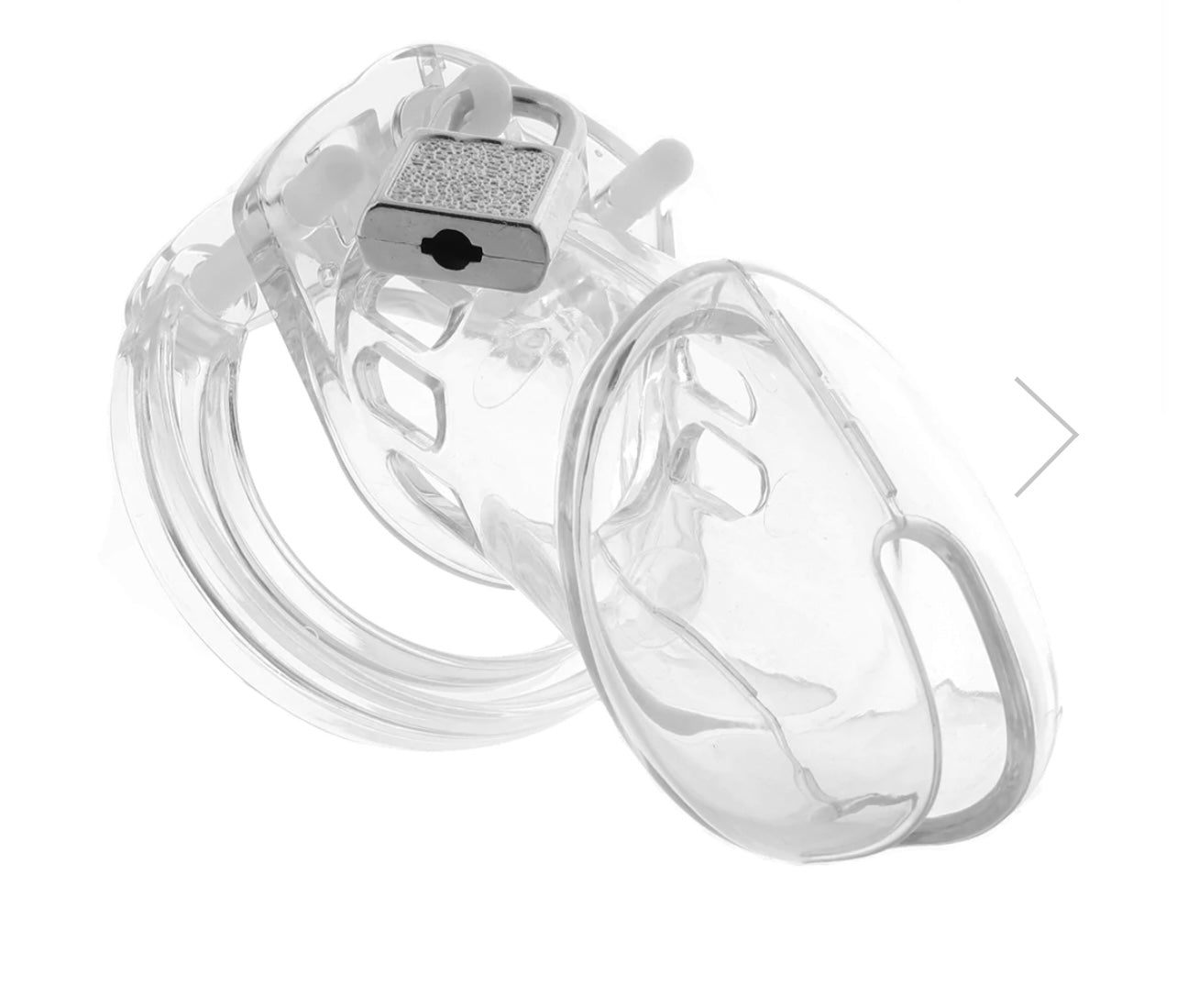 Blueline Acrylic See-Thru Chastity Cage