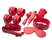 Load image into Gallery viewer, 7 Pieces Leather Bondage Restraints Kit
