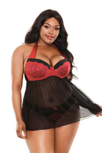 Load image into Gallery viewer, Sophia Halter Babydoll &amp; Panty - 3x4x
